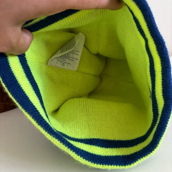 Nike kids youth blue yellow beanie hat - Picture 5 of 7